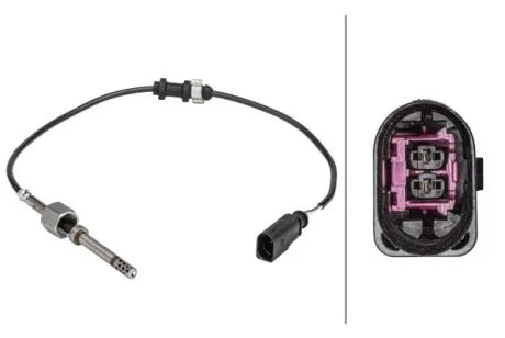 Датчик, температура відпрацьованих газів HELLA 6PT358 181-151