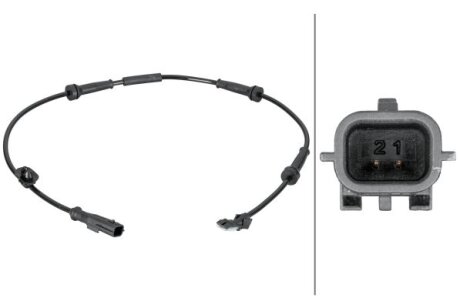 Датчик, кількість обертів колеса HELLA 6PU 012 806-681