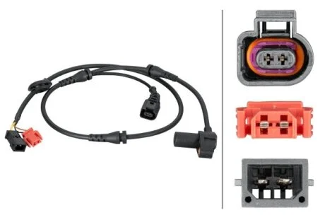 VW датчик ABS передн. Passat, Audi A4/6 94-, LT28-46 2.3 HELLA 6PU012 806-841