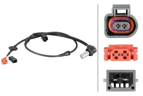 VW Датчик ABS передн. Passat 96-, Audi A4 95-, Skoda Super B 02- HELLA 6PU012 806-921
