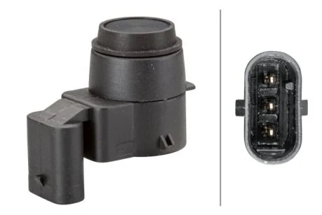 BMW Датчик паркування 1 (E81), 1 (E87), 1 (E88), 1 (E82), 3 (E90), 3 (E91), X1 (E84) HELLA 6PX358 141-021