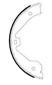 Барабанні гальмівні колодки Audi A7/Mercedes GL-Class 06- HELLA 8DA 355 050-601