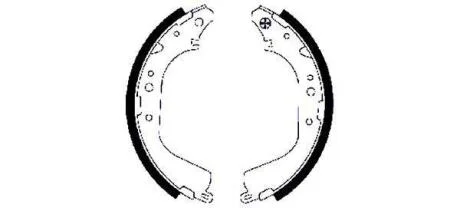 Колодки гальмівні барабанні комплект HELLA 8DB 355 002-131