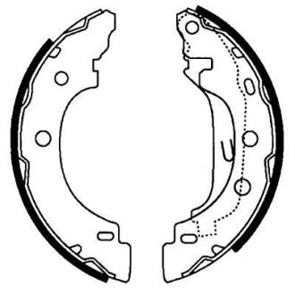 Комплект гальмівних колодок HELLA 8DB 355 002-241