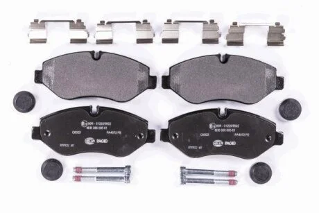 Комплект гальмівних накладок, дискове гальмо HELLA 8DB 355 005-511