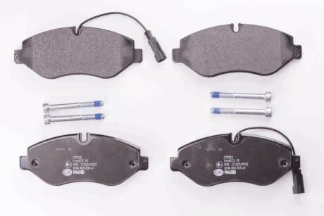 Комплект гальмівних накладок, дискове гальмо HELLA 8DB 355 005-611