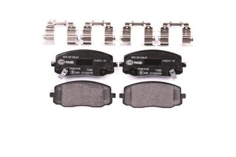 Комплект гальмівних накладок, дискове гальмо HELLA 8DB 355 006-571
