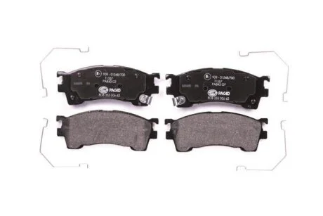 Комплект гальмівних накладок, дискове гальмо HELLA 8DB 355 006-621