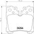 Тормозные колодки задние (18.5 мм) (система ADVICS) Lexus LS (F4) 06- HELLA 8DB 355 006-651 (фото 2)