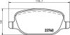 Комплект гальмівних накладок, дискове гальмо HELLA 8DB 355 006-741 (фото 2)