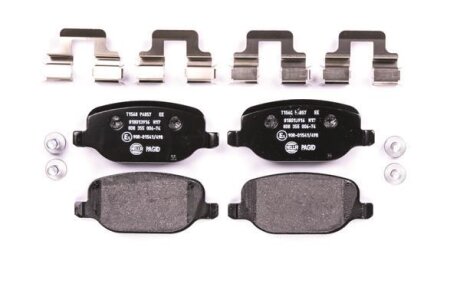 Комплект гальмівних накладок, дискове гальмо HELLA 8DB 355 006-741