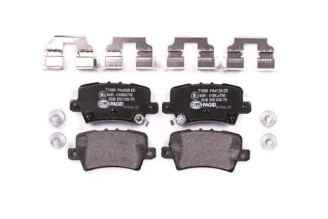 Тормозные колодки задние (17.3 мм) (система TRW) Honda Civic (FK/FN) 05- HELLA 8DB 355 006-751