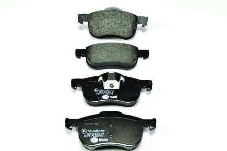 Комплект гальмівних накладок, дискове гальмо HELLA 8DB 355 006-851