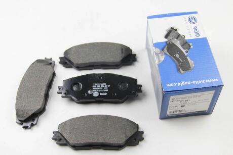 Гальмівні колодки пер. RAV 4 05-18/AURIS 07-12 (ADVICS) HELLA 8DB 355 006-871