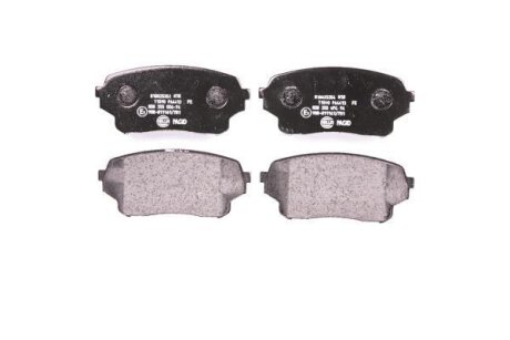 Комплект гальмівних накладок, дискове гальмо HELLA 8DB 355 006-941