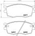 Комплект гальмівних накладок, дискове гальмо HELLA 8DB 355 006-951 (фото 2)