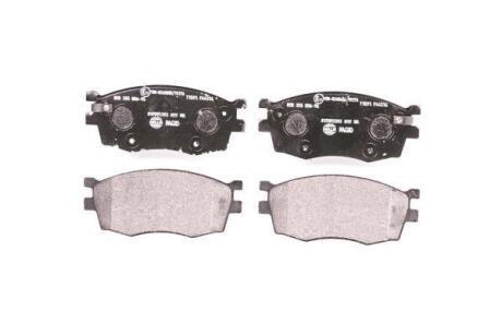 Комплект гальмівних накладок, дискове гальмо HELLA 8DB 355 006-951
