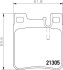 Комплект гальмівних накладок, дискове гальмо HELLA 8DB 355 007-581 (фото 2)