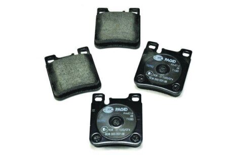 Комплект гальмівних накладок, дискове гальмо HELLA 8DB 355 007-581