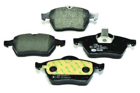 Комплект гальмівних накладок, дискове гальмо HELLA 8DB 355 007-771