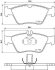 Тормозные колодки передние (19 мм) (система ATE) MB W202/208/210 2.0-6.0 92-04 HELLA 8DB 355 007-831 (фото 2)