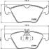 К-кт колодок перед. Mercedes E-Series (W211)/SLK-Series (W170)/CLK-Series (W208)/E-Series (W210)/Chrysler Crossfire (95-09) HELLA 8DB 355 007-861 (фото 2)