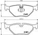 Тормозные колодки задние (17 мм) (система ATE) BMW 5 E39 95-04 HELLA 8DB 355 007-981 (фото 2)