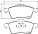 Тормозные колодки передние (19.7 мм) (без датчика) (диск 15) VW T4 90-03 HELLA 8DB 355 008-011 (фото 2)