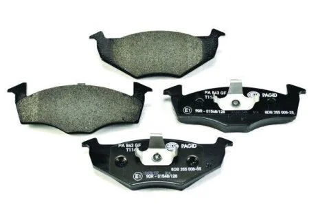 Комплект гальмівних накладок, дискове гальмо HELLA 8DB 355 008-351