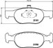 Комплект гальмівних накладок, дискове гальмо HELLA 8DB 355 008-431 (фото 2)