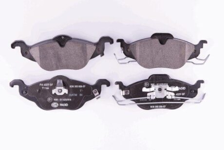 Гальмівні колодки дискові перед. Opel Astra G 1.2-1.8 98- HELLA 8DB 355 008-571