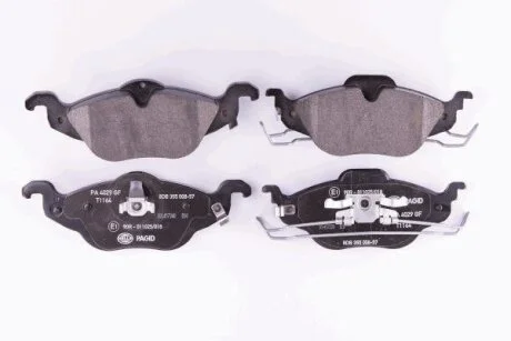 Гальмівні колодки дискові перед. Opel Astra G 1.2-1.8 98- HELLA 8DB 355 008-571