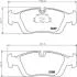 Тормозные колодки передние (17.5 мм) (система ATE) BMW 3 (E36/E46) 90-08 HELLA 8DB 355 008-741 (фото 2)