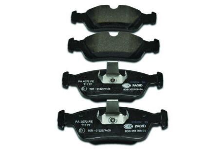 Тормозные колодки передние (17.5 мм) (система ATE) BMW 3 (E36/E46) 90-08 HELLA 8DB 355 008-741