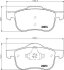 Комплект гальмівних накладок, дискове гальмо HELLA 8DB 355 008-851 (фото 2)