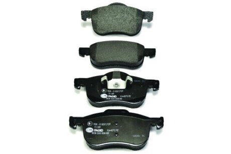 Комплект гальмівних накладок, дискове гальмо HELLA 8DB 355 008-851