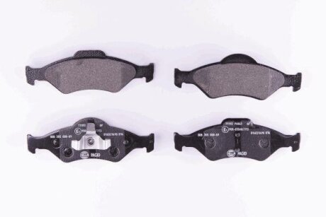 Комплект гальмівних накладок, дискове гальмо HELLA 8DB 355 008-891