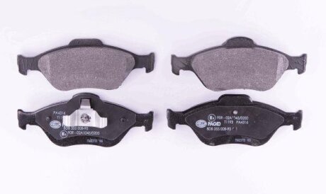 Комплект гальмівних накладок, дискове гальмо HELLA 8DB 355 008-901