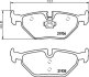 Комплект гальмівних накладок, дискове гальмо HELLA 8DB 355 009-051 (фото 2)
