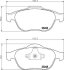 Комплект гальмівних накладок, дискове гальмо HELLA 8DB 355 009-111 (фото 2)