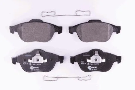 Комплект гальмівних накладок, дискове гальмо HELLA 8DB 355 009-111