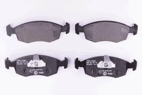 Комплект гальмівних накладок, дискове гальмо HELLA 8DB 355 009-131