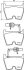 Тормозные колодки передние (16.5 мм) (система BREMBO) Audi A4 B7/B8 R8 05-15 HELLA 8DB 355 009-191 (фото 2)
