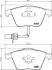 Тормозные колодки пер (20.4 мм) (с датчиком / овальная фишка) A4 A6 A8 02- HELLA 8DB 355 009-201 (фото 2)