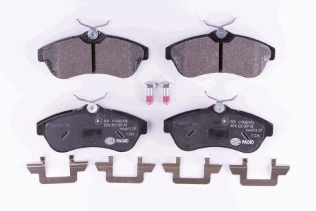 Комплект гальмівних накладок, дискове гальмо HELLA 8DB 355 009-321