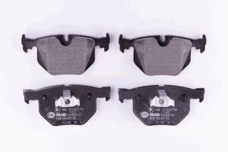 Колодки гальмівні дискові комплект, задн. HELLA 8DB 355 009-331