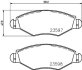 Комплект гальмівних накладок, дискове гальмо HELLA 8DB 355 009-411 (фото 2)