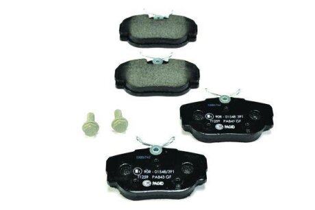 Комплект гальмівних накладок, дискове гальмо HELLA 8DB 355 009-541