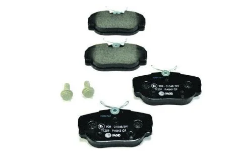 Комплект гальмівних накладок, дискове гальмо HELLA 8DB 355 009-541