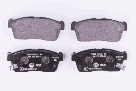 Комплект гальмівних накладок, дискове гальмо HELLA 8DB 355 009-631